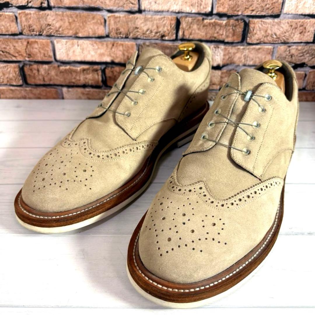 美品■ソフネット スペクタス■ドレスシューズ✨ウィングチップ メダリオン BOA