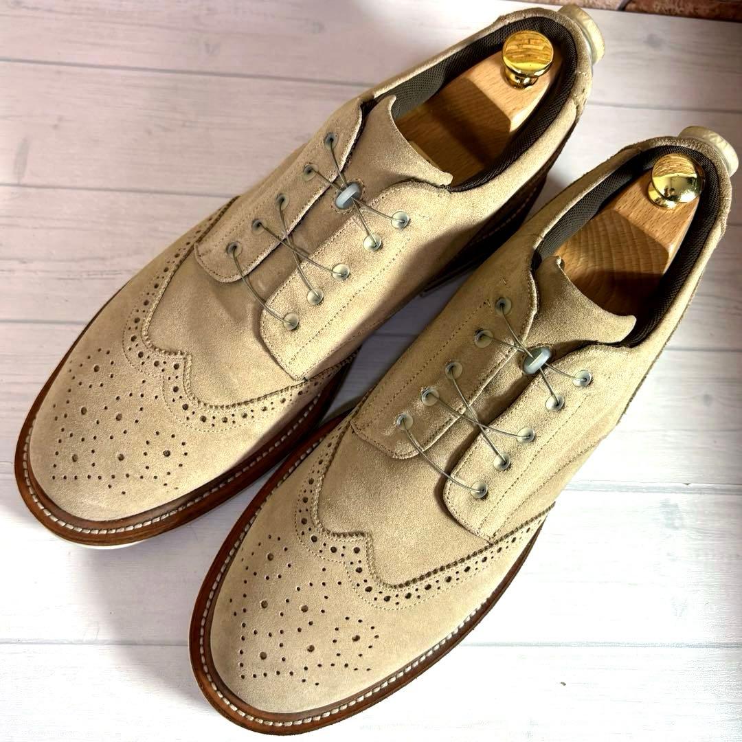 美品■ソフネット スペクタス■ドレスシューズ✨ウィングチップ メダリオン BOA