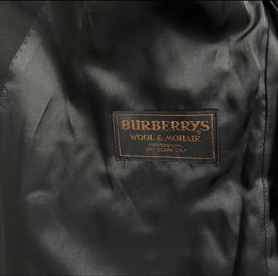 Burberrys ウール＆モヘア ダブルブレストブレザー ブラック