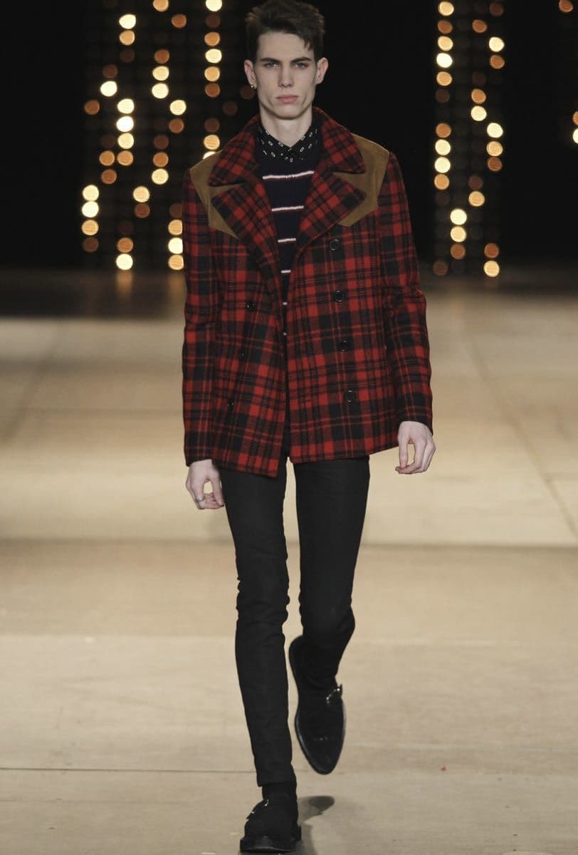 【田中】希少14AWサンローランパリ ボーダーニット S セーター