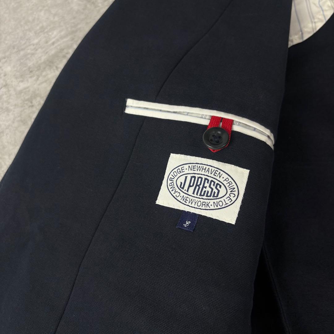 未使用品　ジェイプレス　J.PRESS テーラードジャケット　L ネイビー　綿