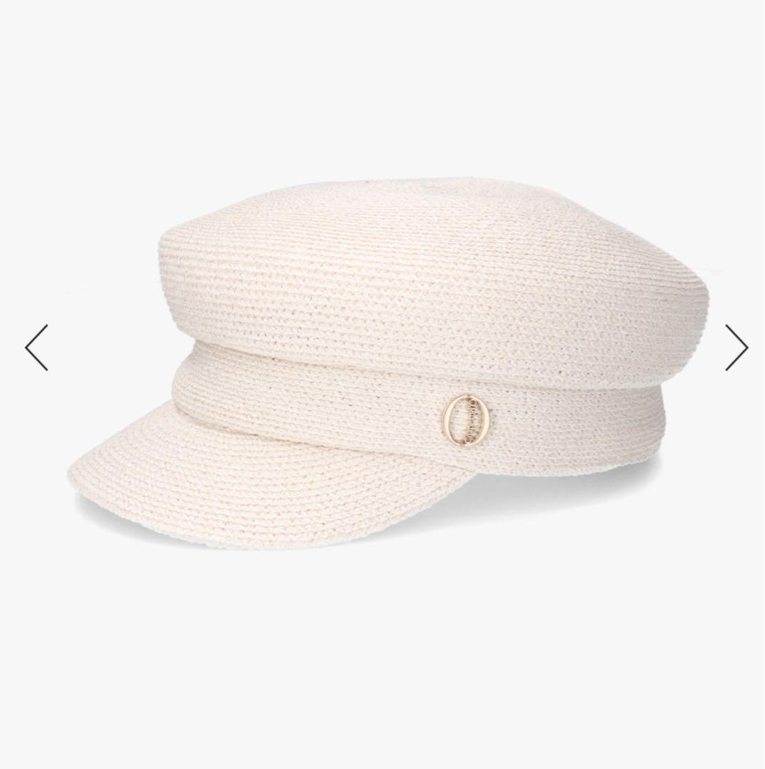 新品未使用　Chapeau d' O ラメシルクマリンキャス　麦わら　春夏