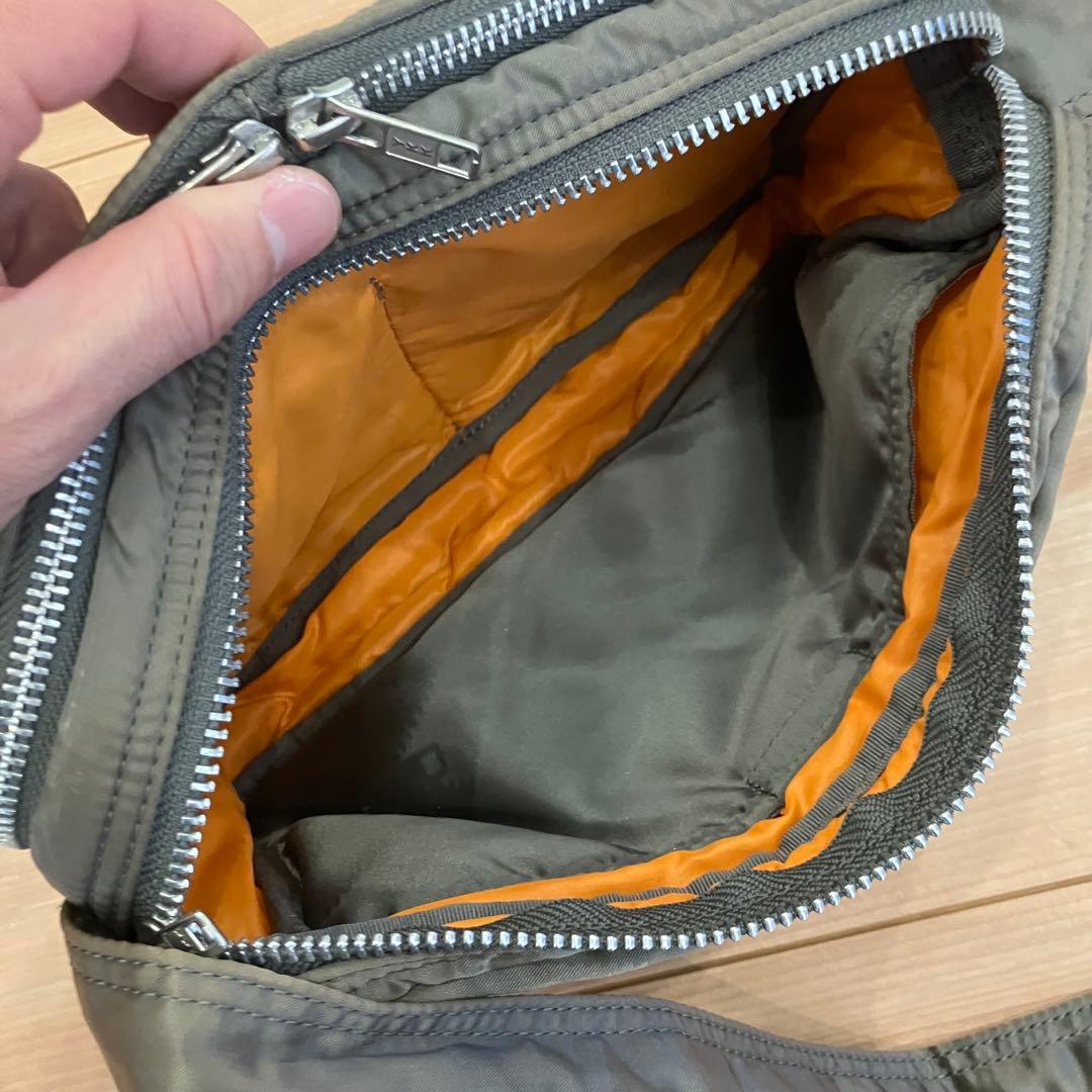 PORTER カーキ ショルダーバッグ