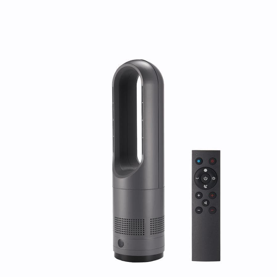 タワーファン 冷暖兼用 扇風機 静音 首振り マットグレー 56cm 2841