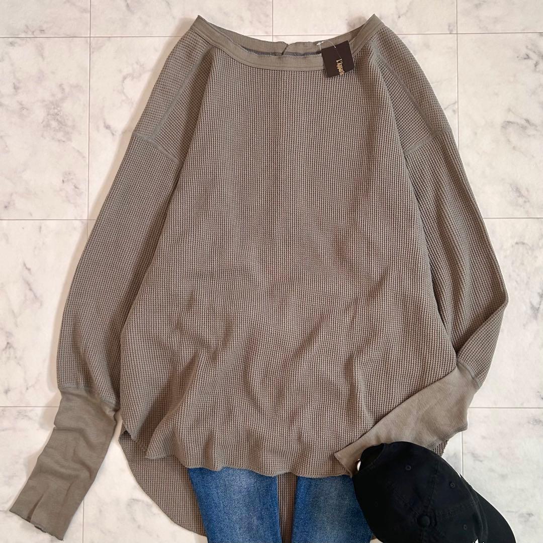 タグ付 アメリカーナ アパルトモン別注 バックヘンリーネックサーマルプルオーバー