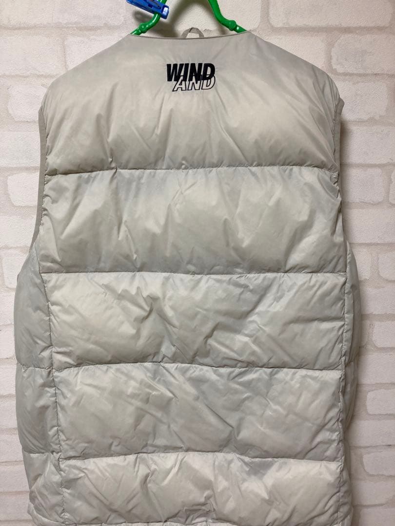 美品　WIND AND SEA × TAIONダウンベストXL