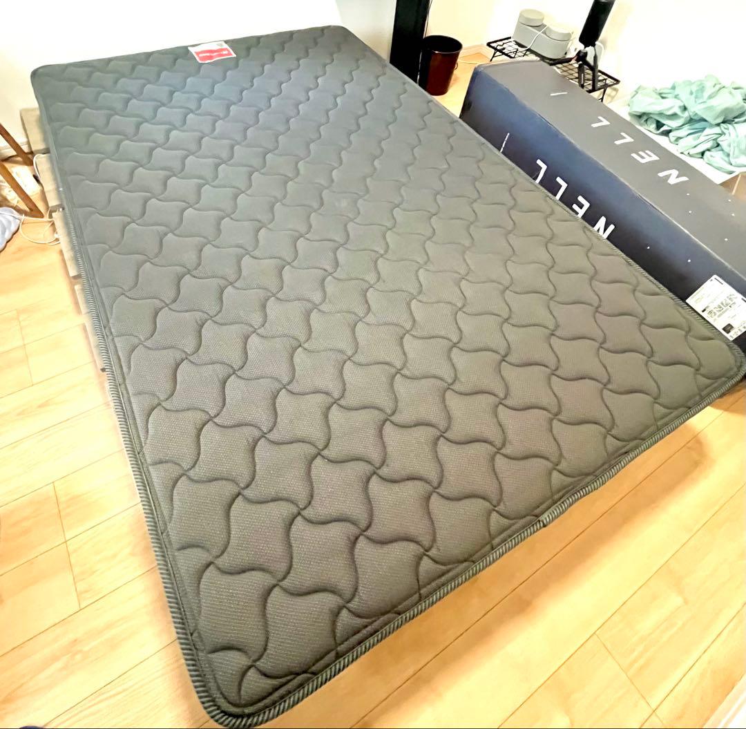 リンダ セミダブル ボックスシーツ付き ネイビー 直接引き取り可