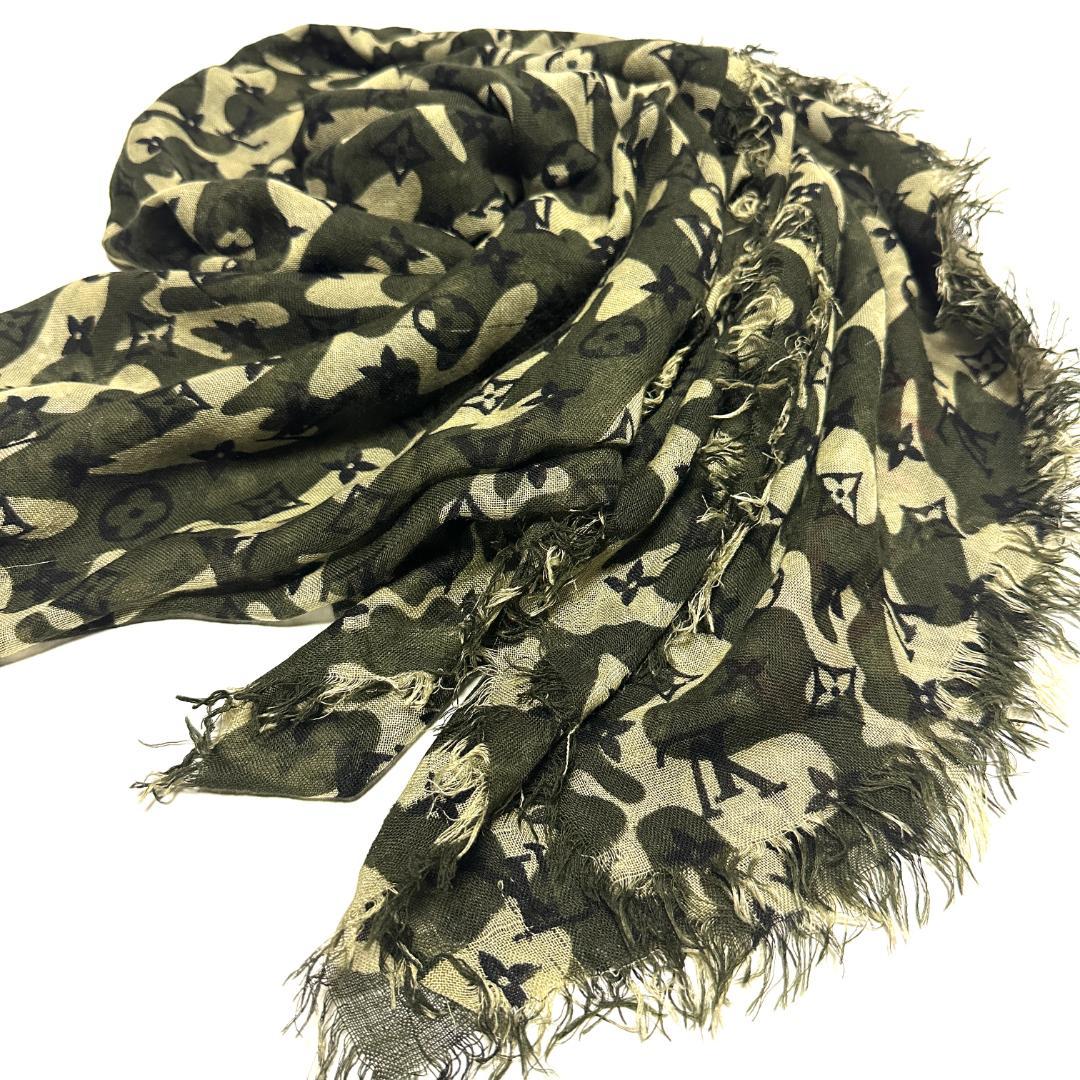 【超希少】Louis Vuitton ルイヴィトン 村上隆 スカーフ カモフラ