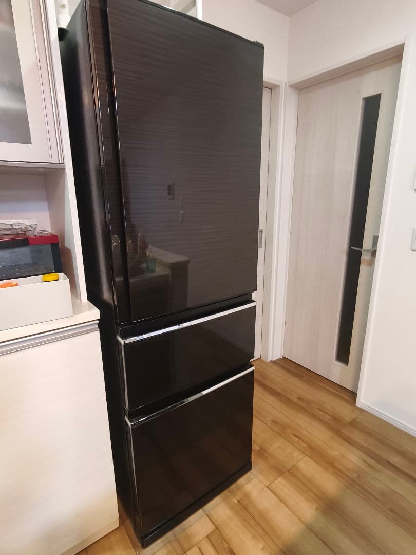 美品【送料込】三菱電機 冷蔵庫 MR-CX37C-BR ブラウン 365L