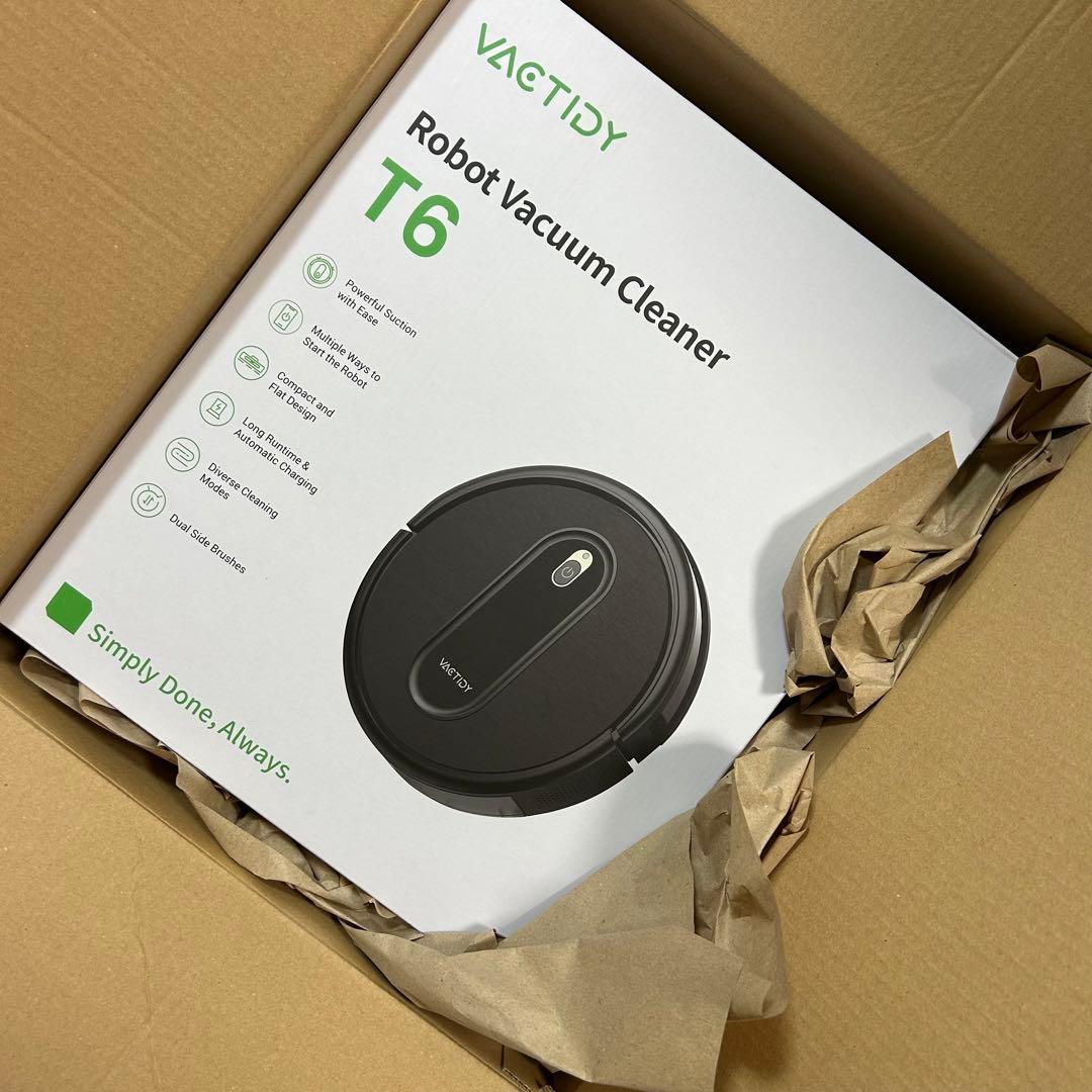 ロボット掃除機 3000Pa 強力吸引 Vactidy Nimble T6