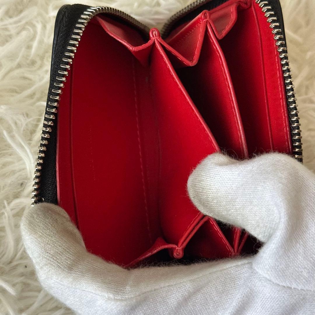 ✨️美品✨️ クリスチャンルブタン スタッズ ケース レザー ベージュ ミニ