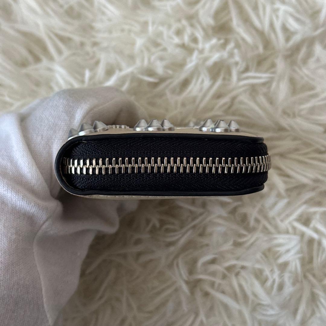 ✨️美品✨️ クリスチャンルブタン スタッズ ケース レザー ベージュ ミニ