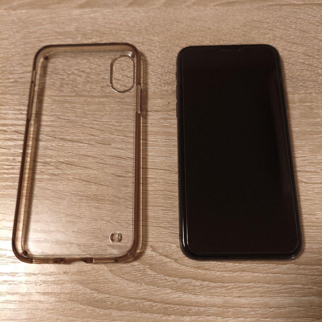 iPhone XS256GBスペースグレー クリアケース付き