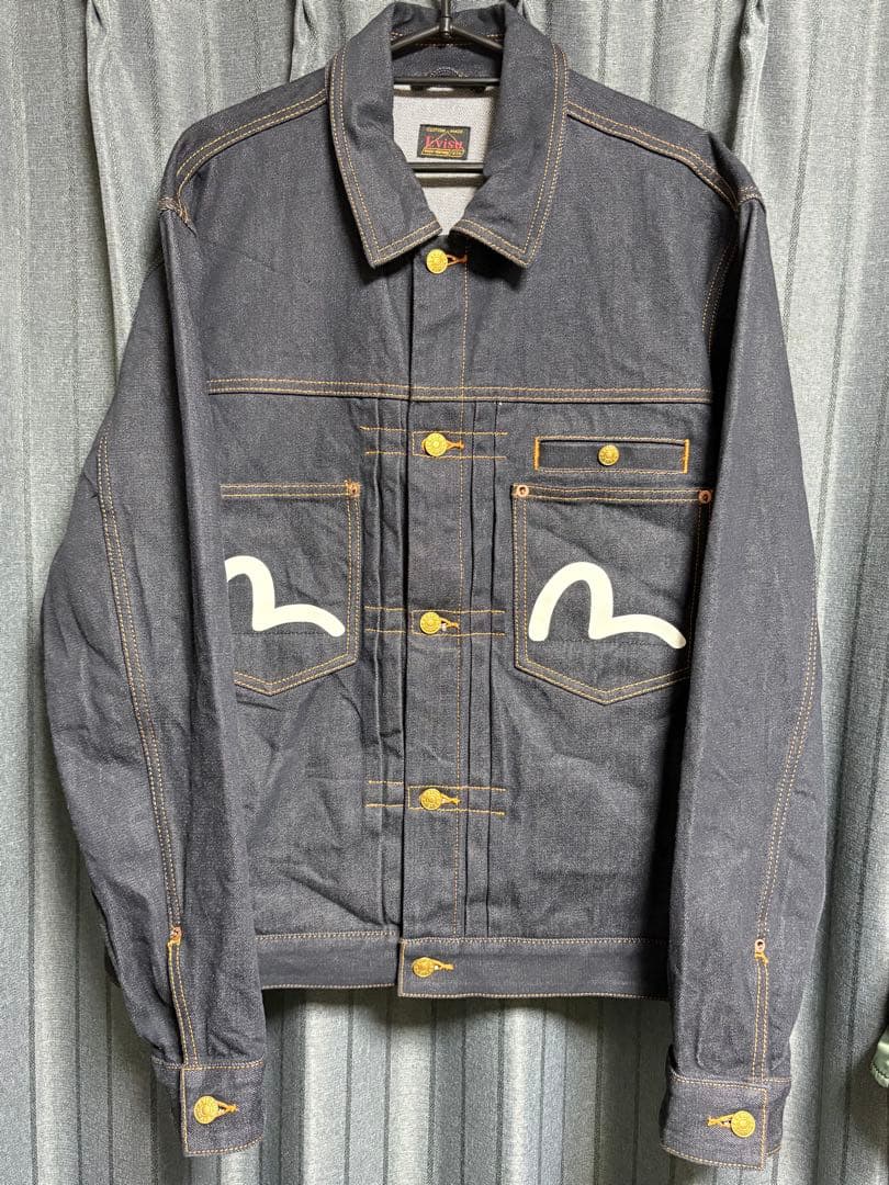 EVISU カモメプリントリラックスフィットデニムジャケット