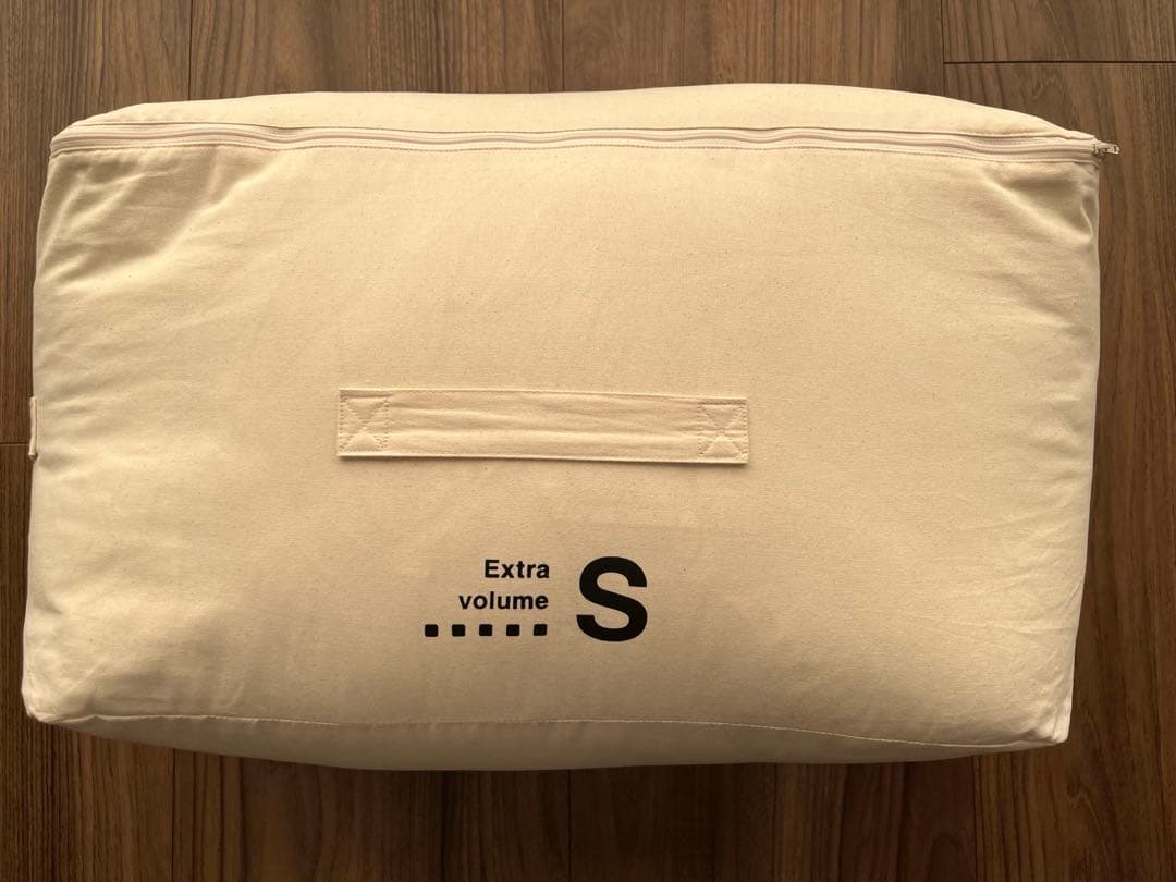 美品　無印良品 グレー羽毛掛ふとん・二層式・Sサイズ Extra Volume