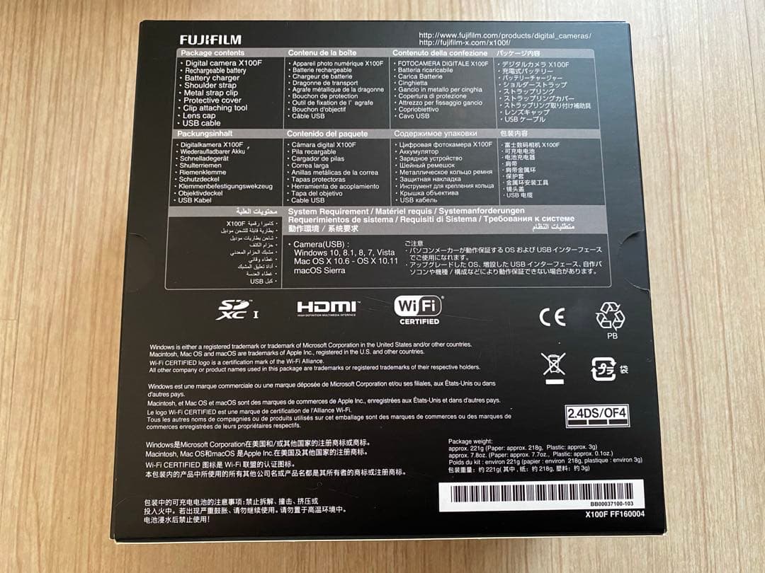 Fujifilm X100F 本体レンズ箱付き　説明書付き