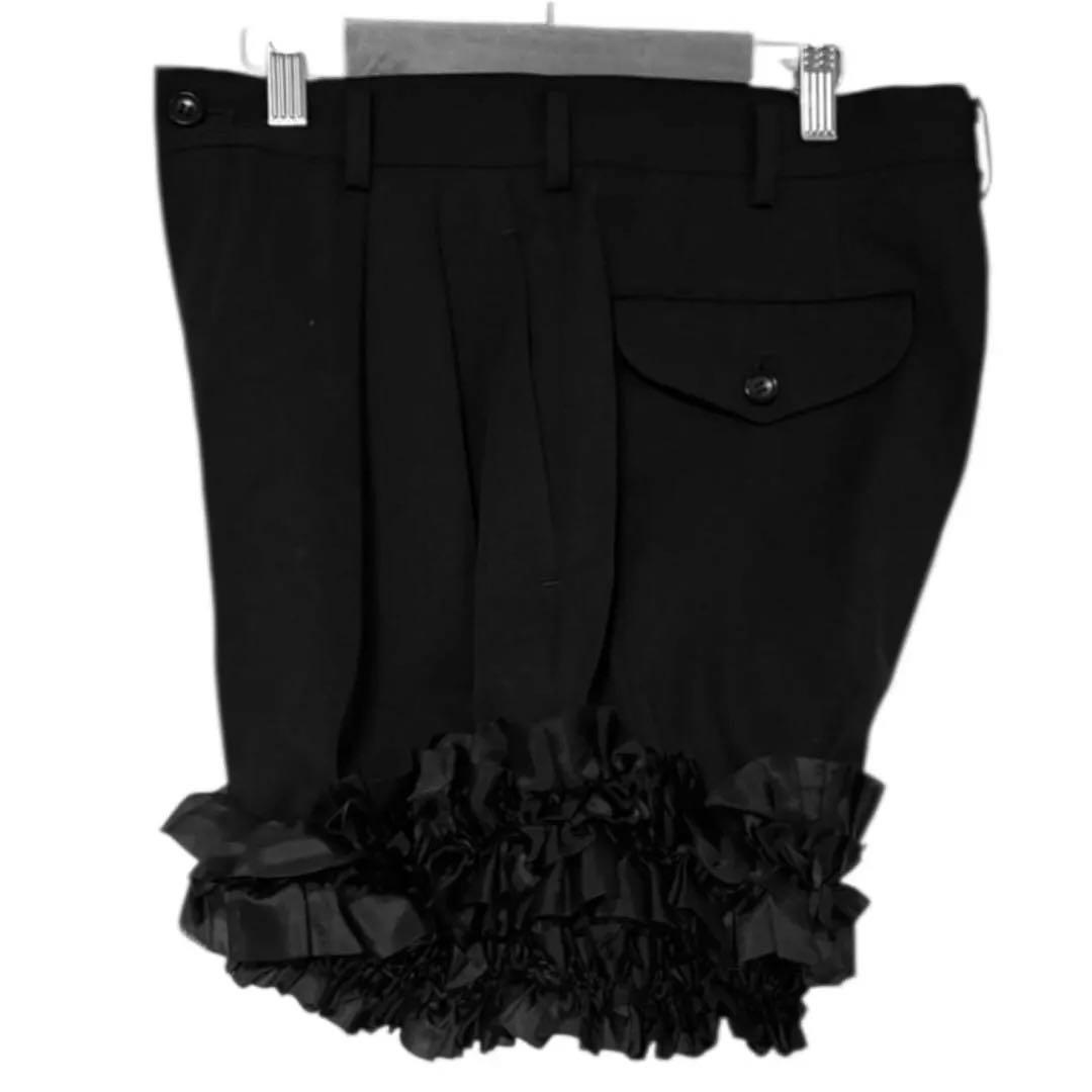コムデギャルソン　commedesgarcons ショーハーフパンツ　フリル　黒