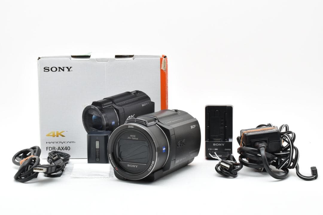 美品 SONY FDR-AX40 4K ブラック デジタル ビデオカメラ