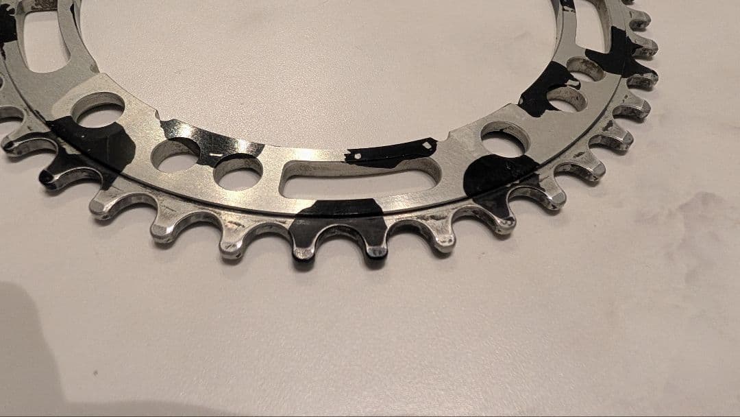 別注　AARN track chainring 43T (camo)　厚歯