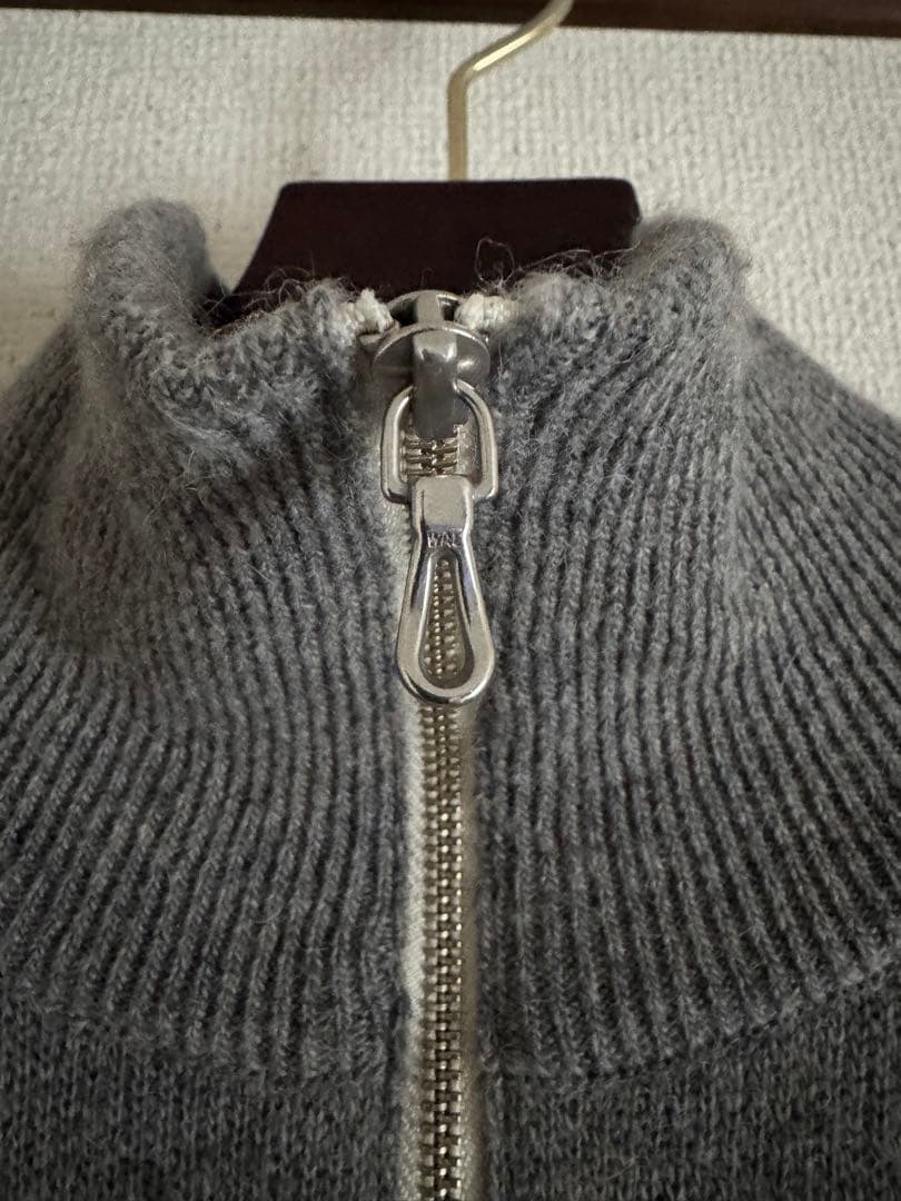 バトナー キャメル 100% ハーフジップ ニット サイズ2 日本製 タグ付