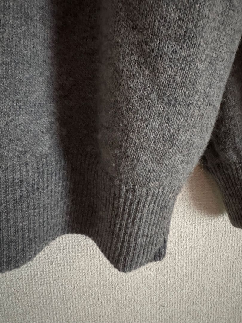 バトナー キャメル 100% ハーフジップ ニット サイズ2 日本製 タグ付