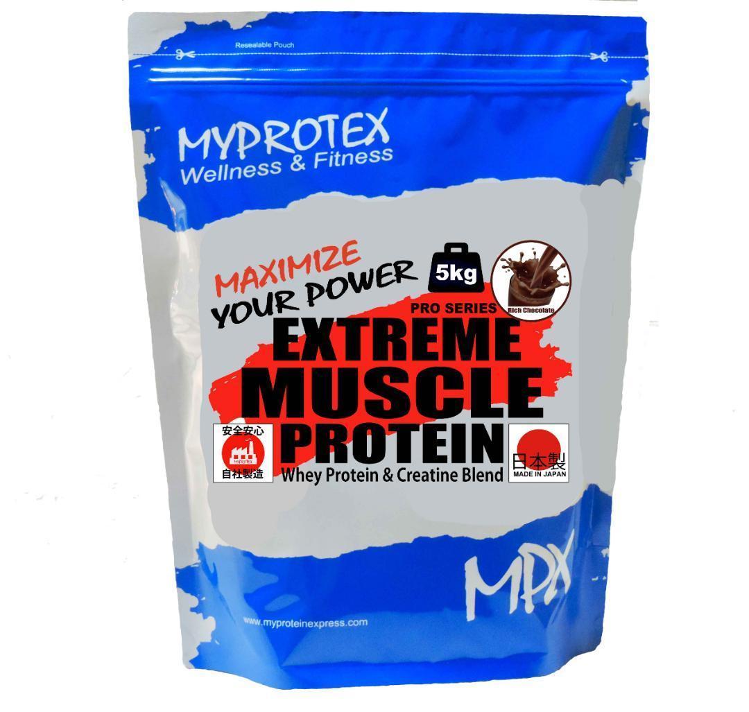 国産プロテイン5kg★ホエイ＆ソイ★クレアチン配合★マイプロテック チョコ味RG