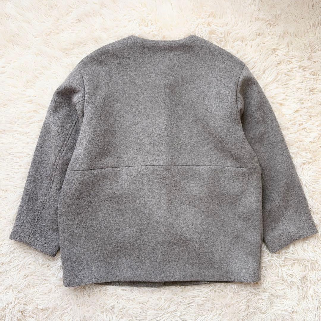 ジャーナルスタンダードレリューム　スーパーファインビーバークルーネックコート