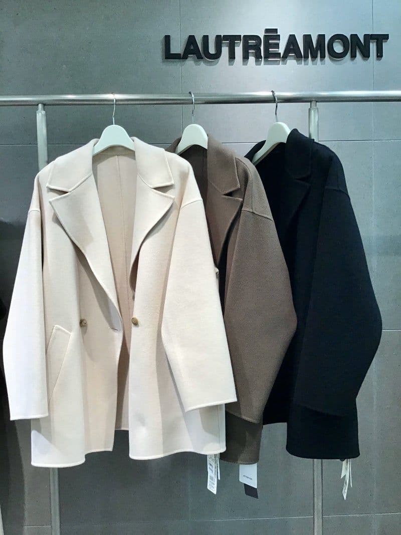 【状態良好】ロートレアモン ハーフ ウールリバーコート 38