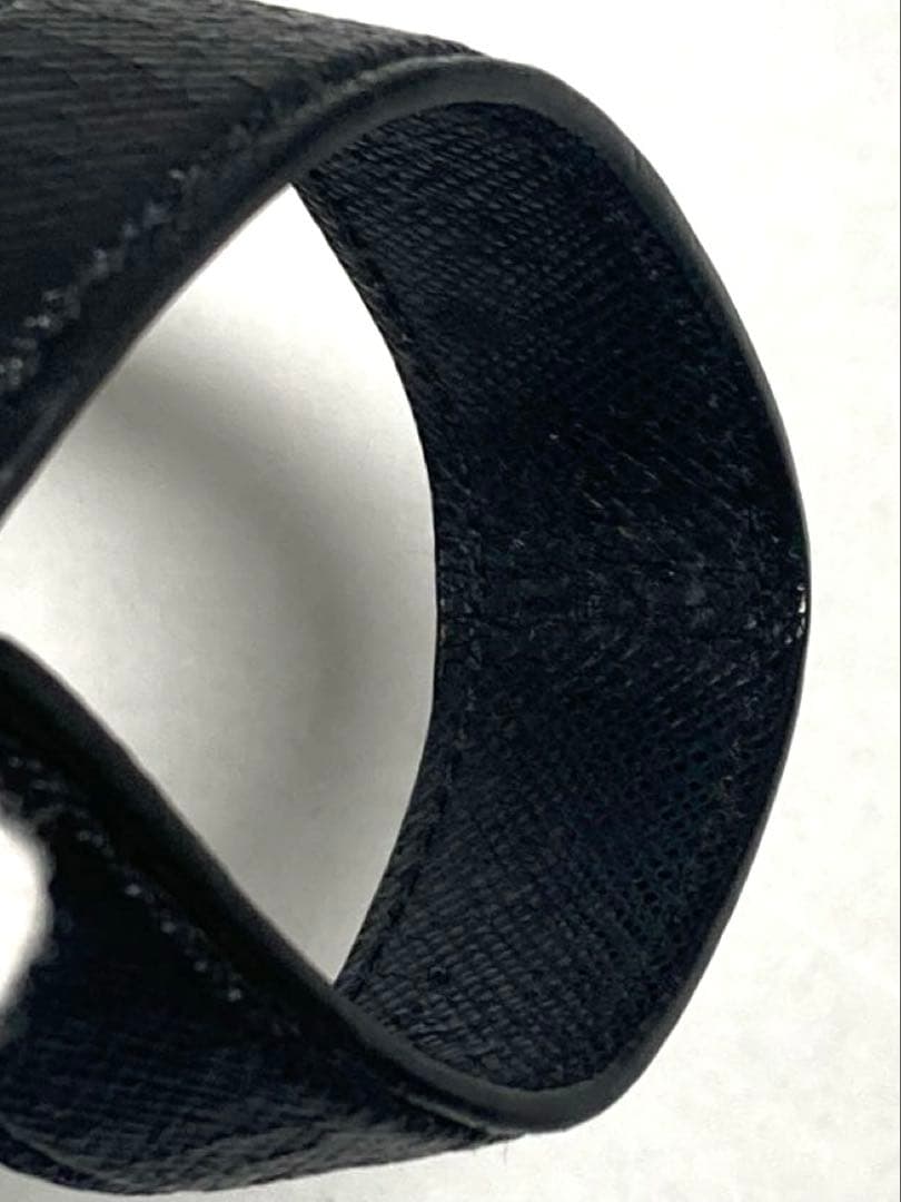 PRADA プラダ　サフィアーノ　シルバー金具　キーホルダー　キーリング