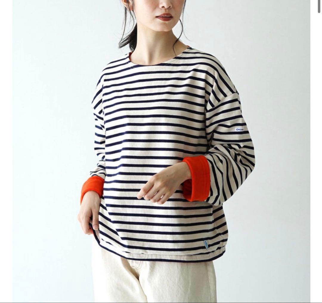 オーシバル　ボートネック ロングスリーブ ショート フリース プルオーバー