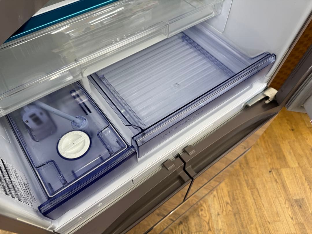 F027 MITSUBISHI ５ドア　冷蔵庫　455L　ガラスドア　右開き