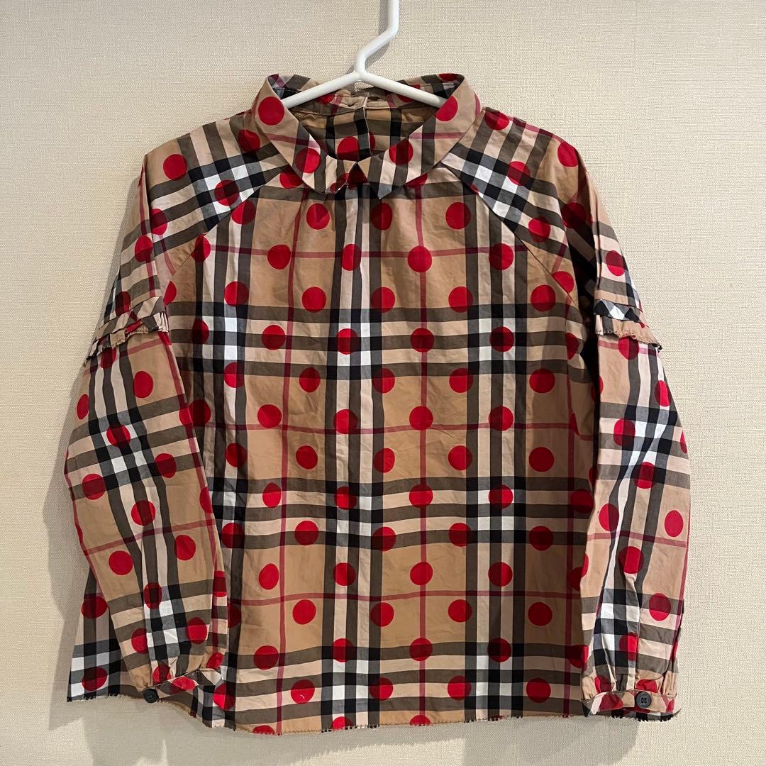 未使用　Burberry ポルカドット柄　ブラウス　6y 120㎝
