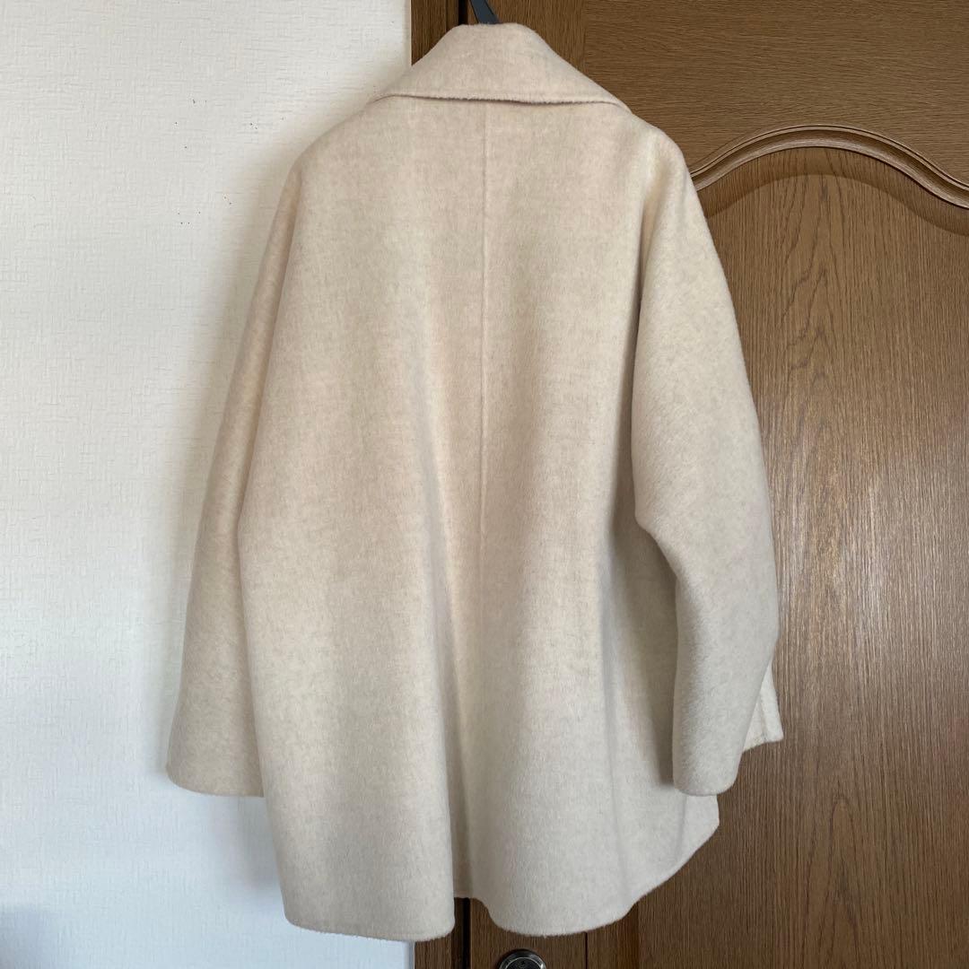 美品 Noble キャメルミックスリバージップコート 36