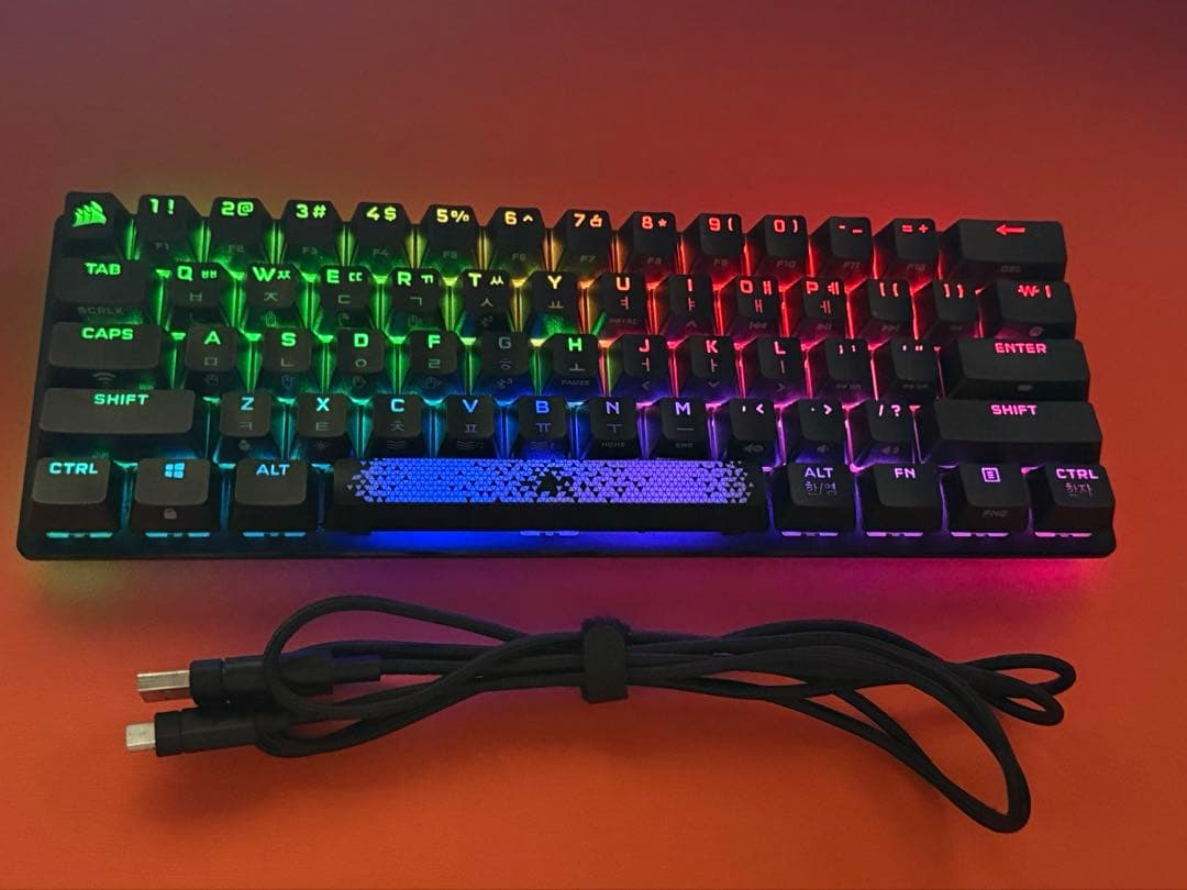 CORSAIR RGBバックライト付きK70 PRO MINI 無線