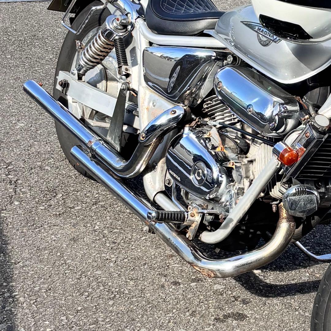マグナ250 マフラー スラッシュカットマフラー ドラッグパイプマフラー