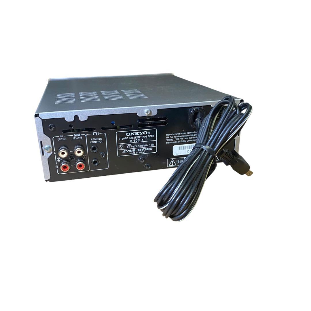 希少✨動作品❗️カセットテープデッキ オンキョーONKYO K-505FX