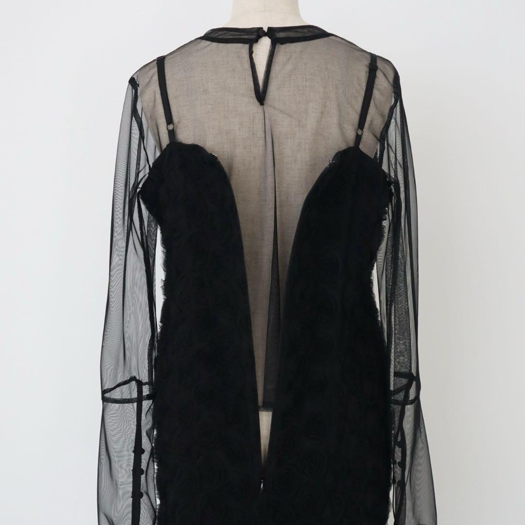 Rose race pencil dress ドレスワンピースet.UNiVER