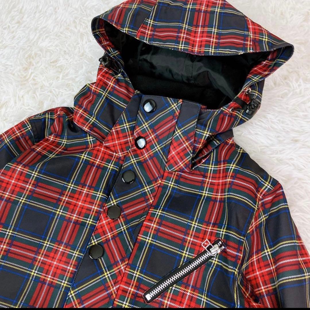 55【極美品】JEWEL スノボウェア 上下セット タータンチェック