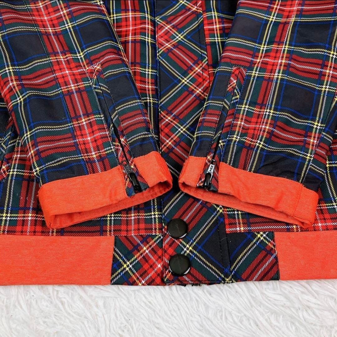 55【極美品】JEWEL スノボウェア 上下セット タータンチェック