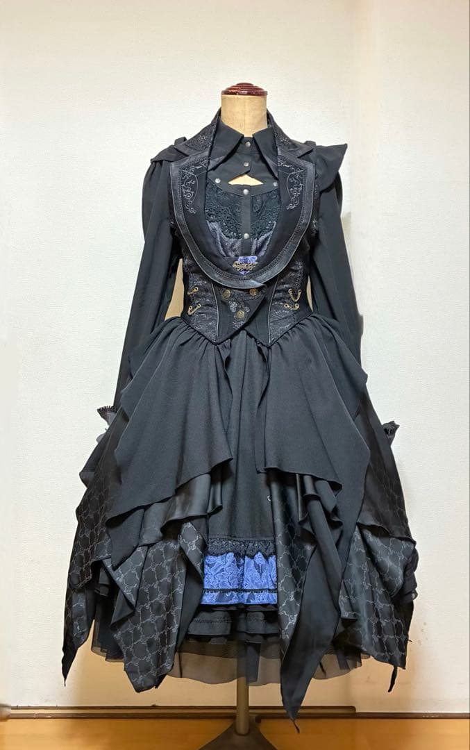 最終お値下げ 新品 ozz on オッズオネスト 薔薇刺繍ロングベスト