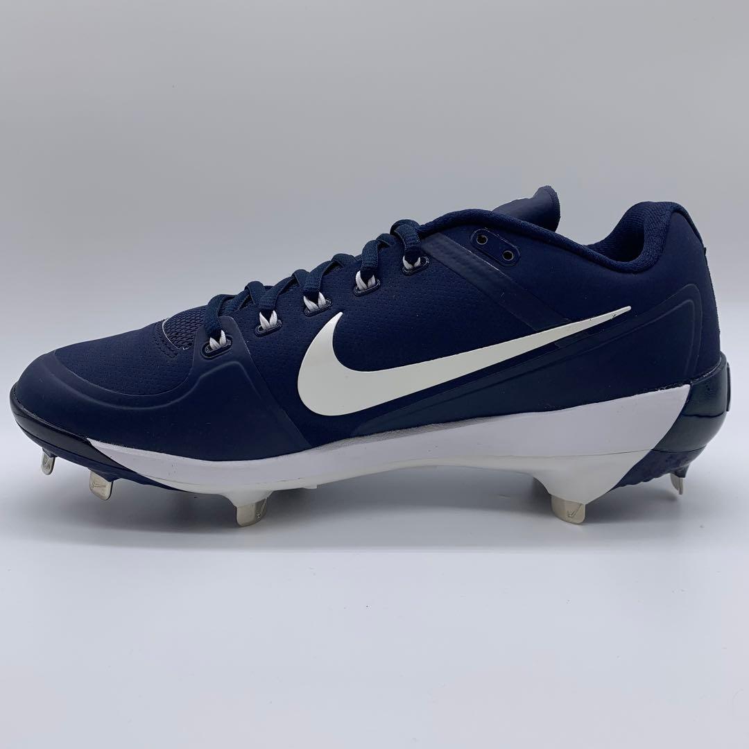 NIKE 野球　スパイク　金具　ネイビー　紺 28㎝ ローカット 軽量