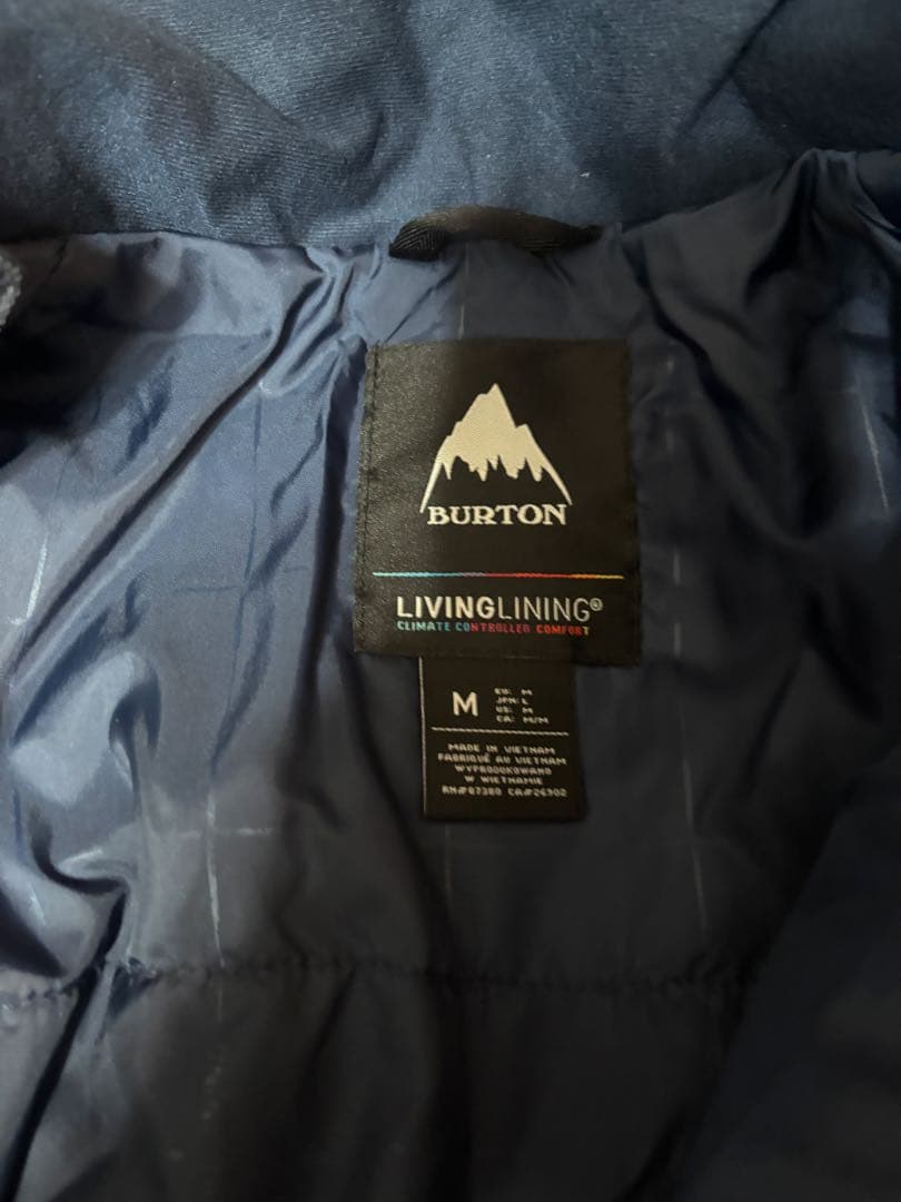 BURTON ネイビー フード付きジャケット