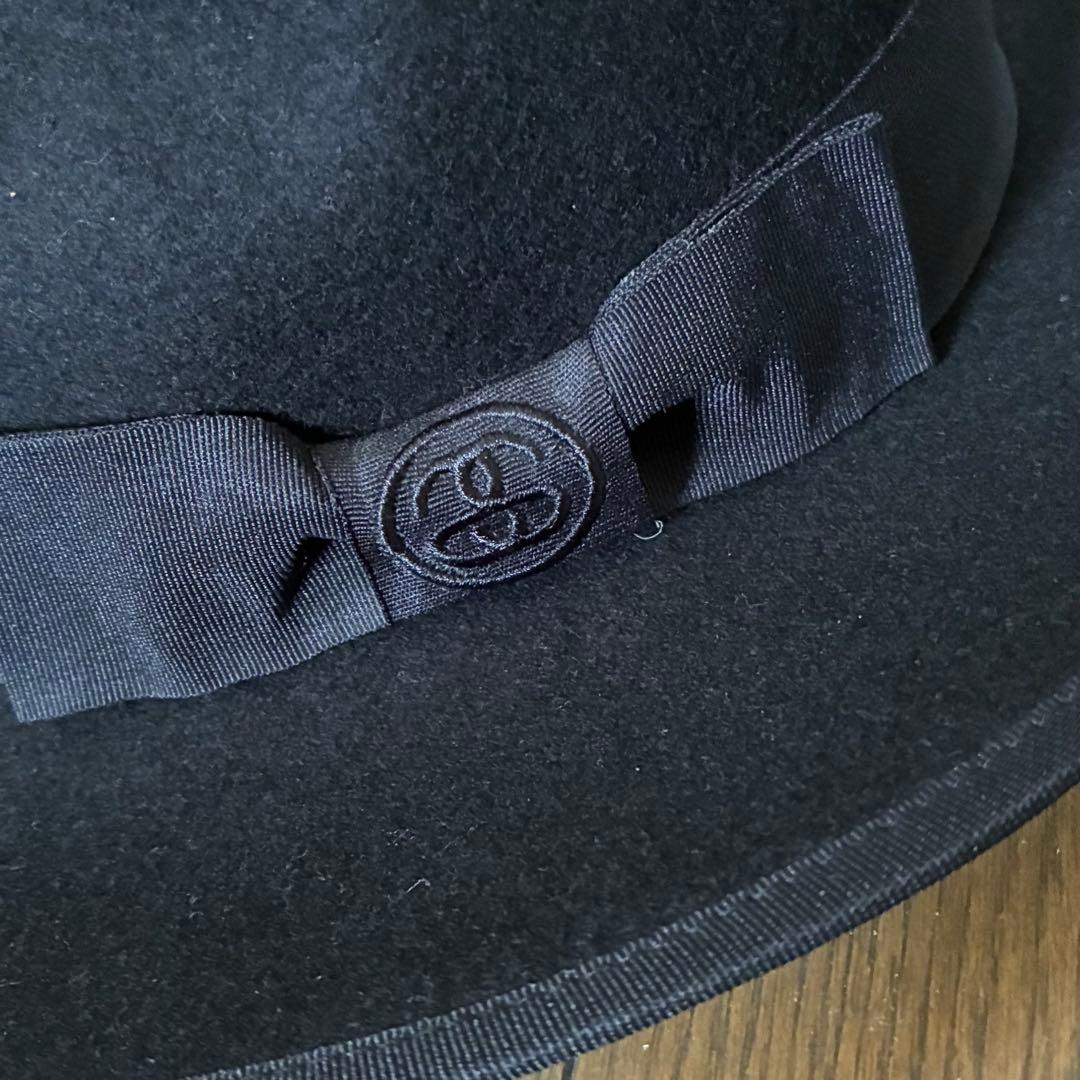 レア STUSSY ウールハット 中折れ ステットソン ボルサリーノ