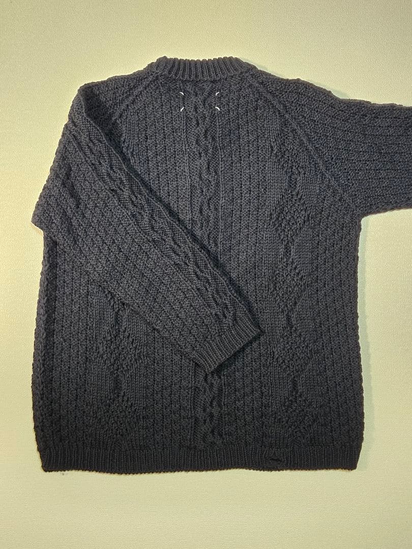 【良品】21AW Martin Margiela ダメージアランニット