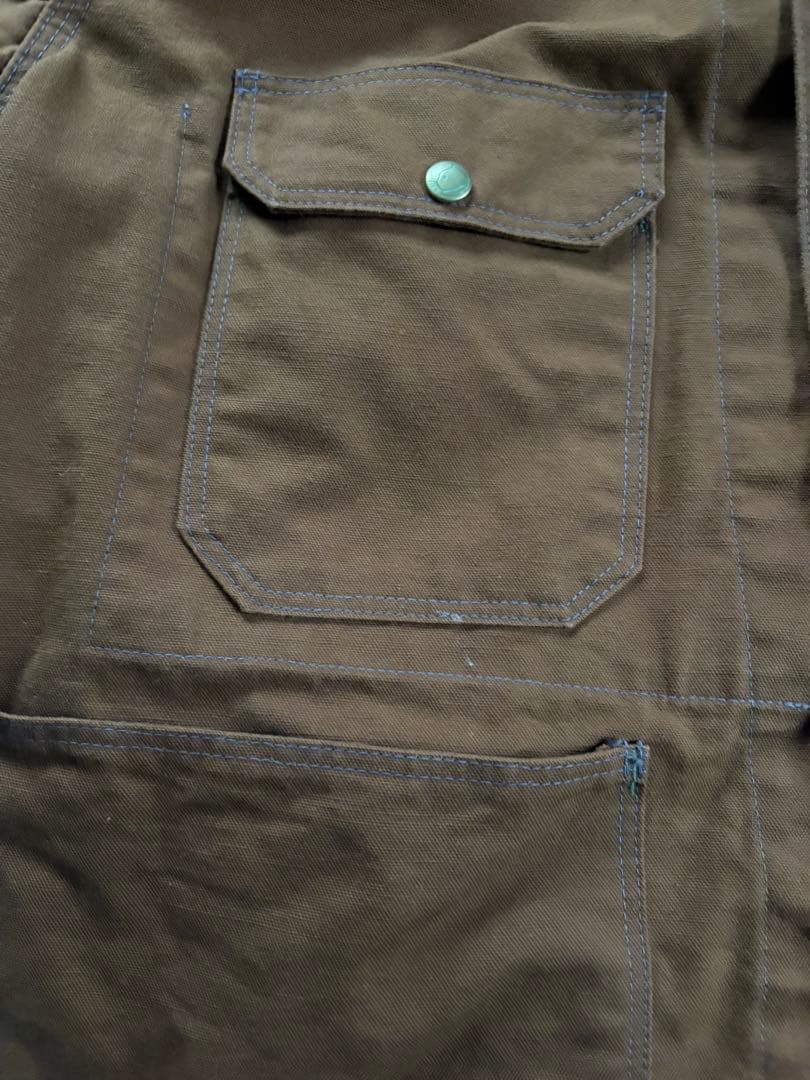 TCBジーンズ Cat Head Jacket Brown Canvas 42