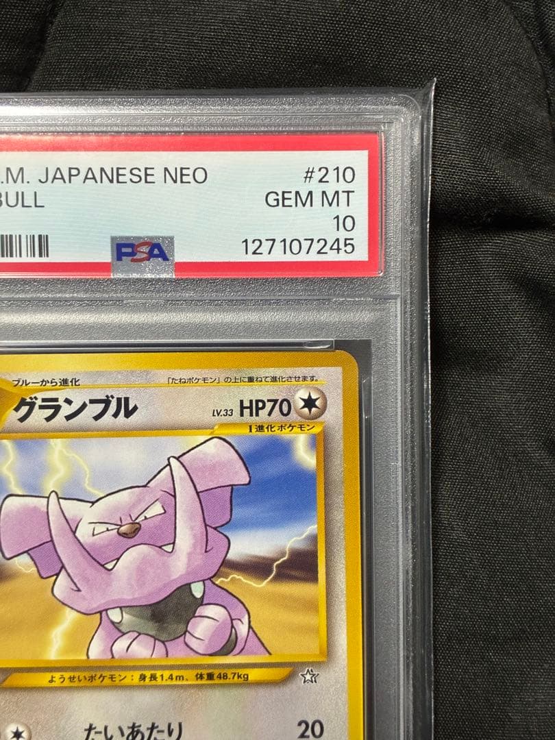 世界9枚 PSA10 グランブル 旧裏 2000 210 8