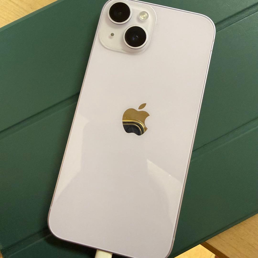 Apple iPhone 14 本体 充電器付き 128GB パープル