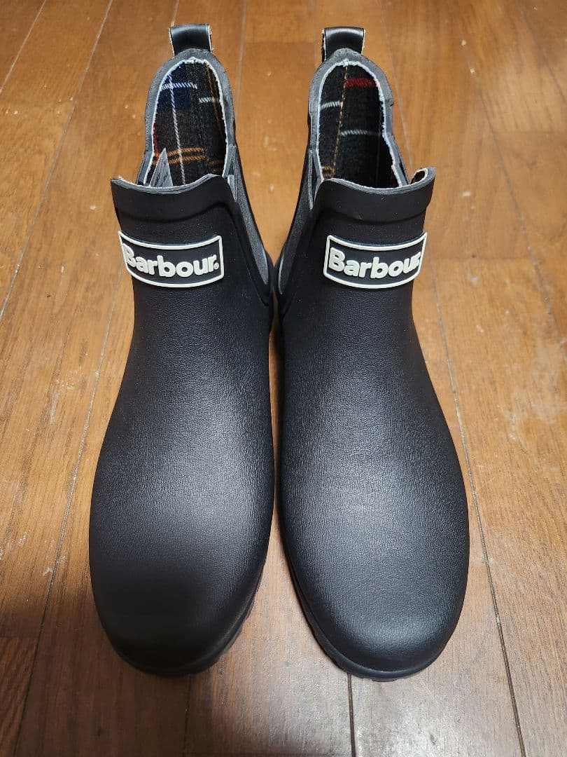 BARBOUR バウアーサイドゴアレインブーツ24センチ　マーコート　雨靴