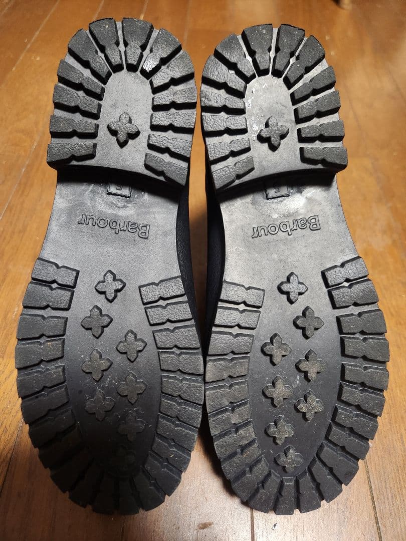 BARBOUR バウアーサイドゴアレインブーツ24センチ　マーコート　雨靴