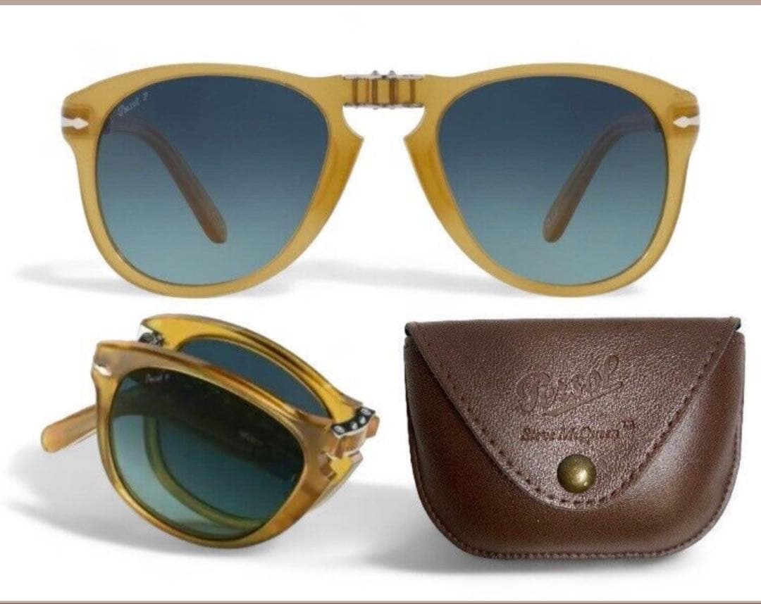 ブラピ着同型同色レア　ペルソールサングラス